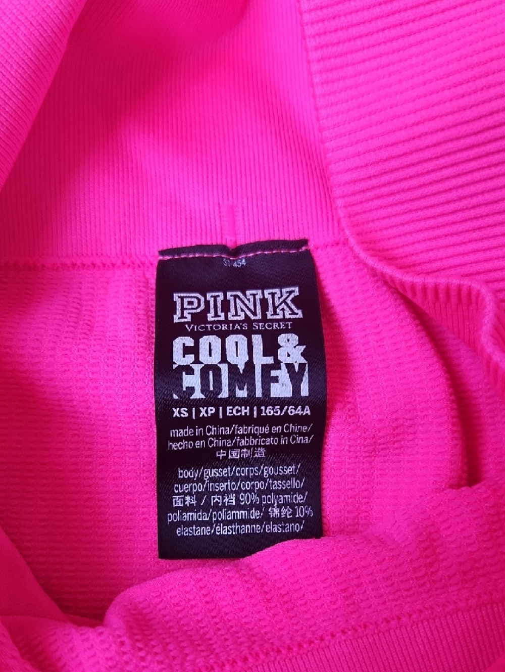 PINK Victoria's Secret Neon Hot Pink Leggings - Picture 2 of 15